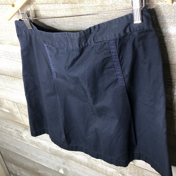 J Crew size 8 Chino twill navy midi career office skirt - Picture 3 of 3